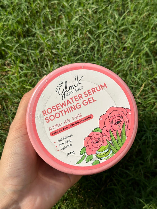 Hello Glow rose water serum soothing gel