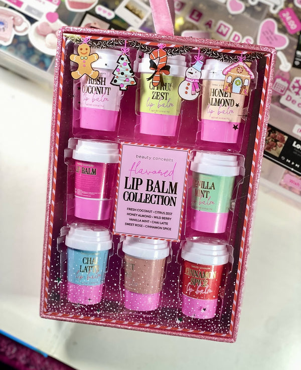 Beauty concept lipbalm collection