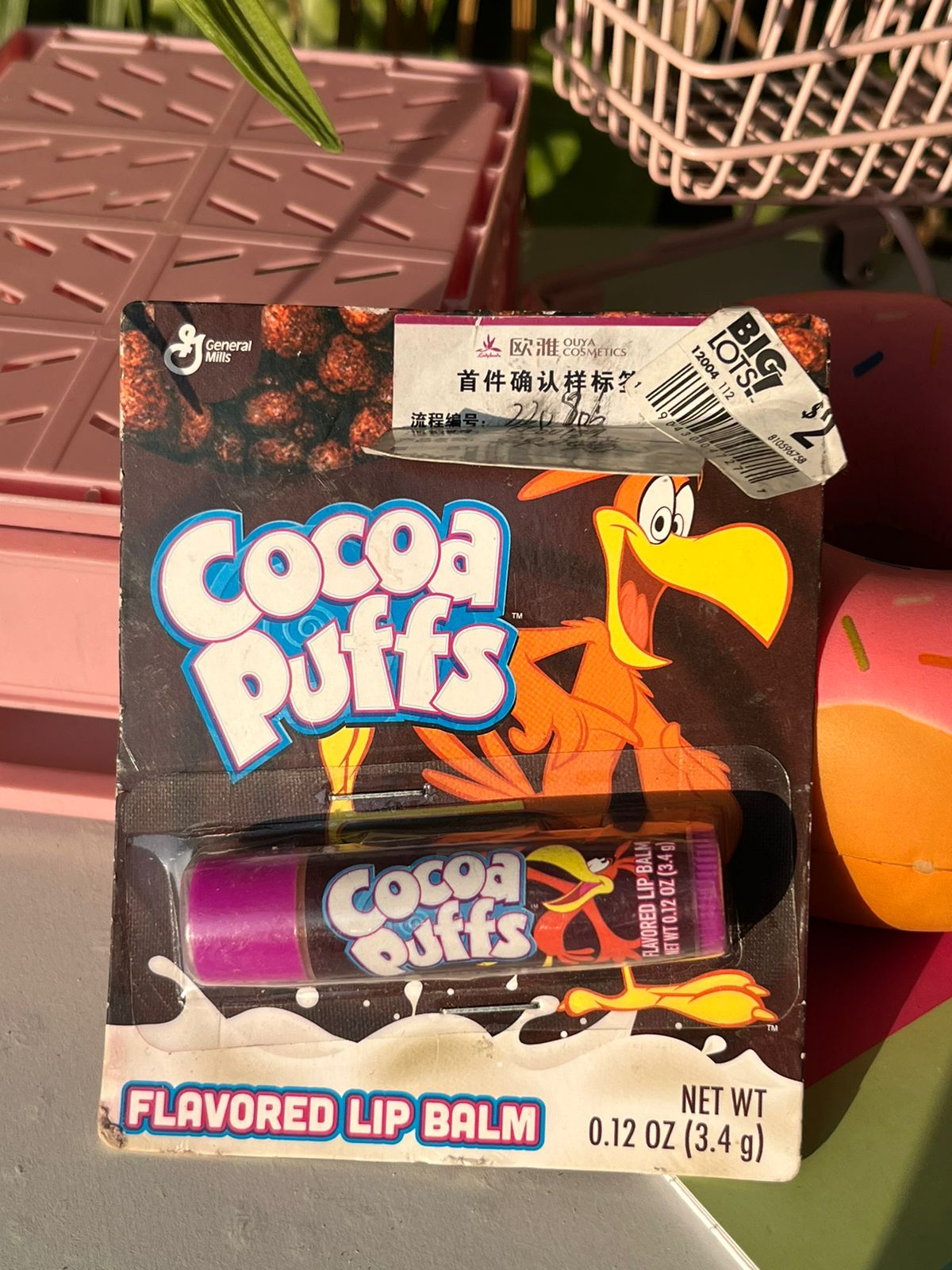 Cocoa puffs lipbalm