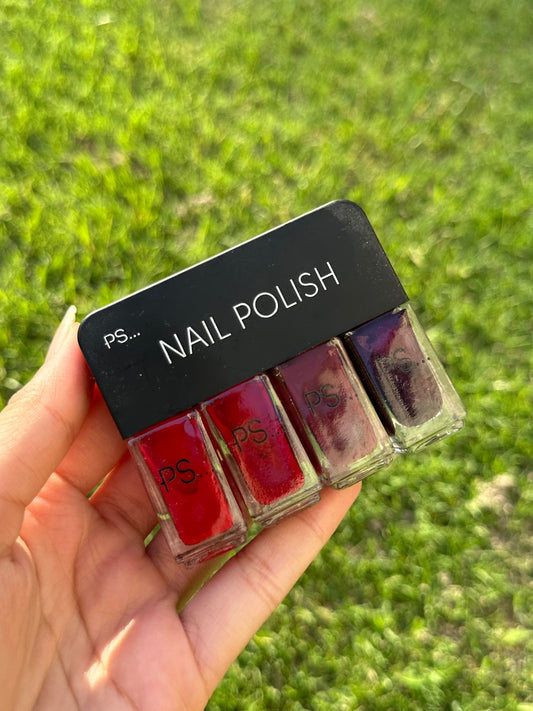 Primark Maroon Nail polish set