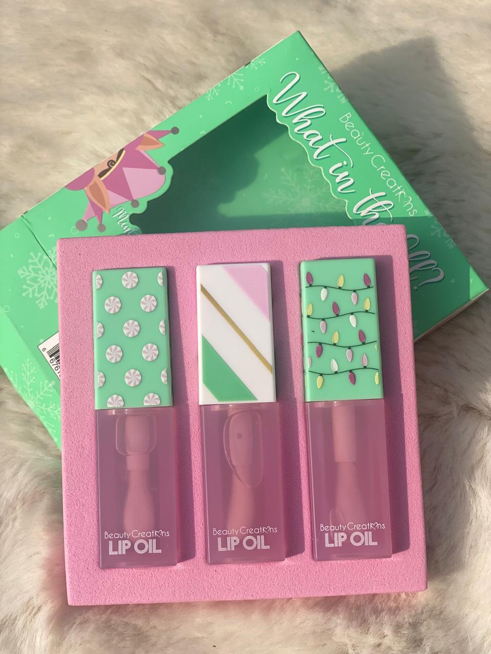 Beauty creation lip oil trio set