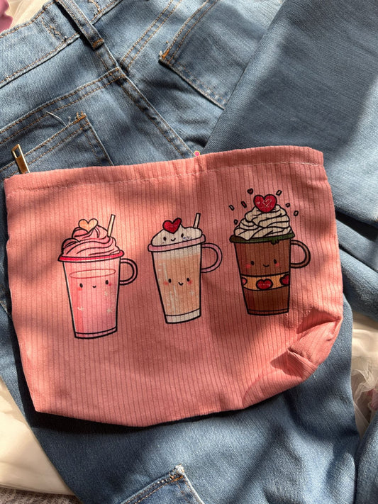 Cute Pink Makeup Pouch